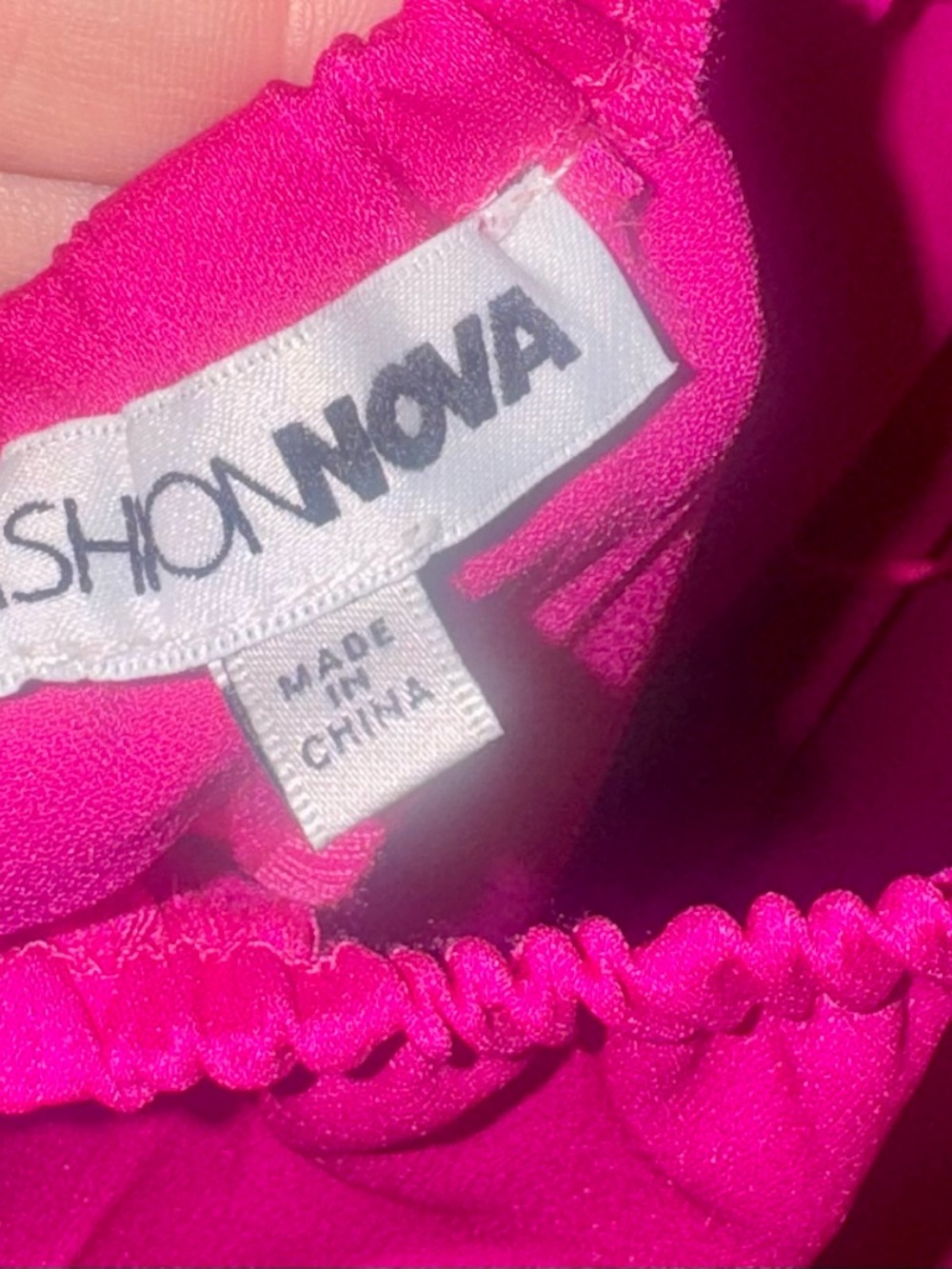 Fashion nova 2x fuchsia jumpsuit - Picture 5 of 7